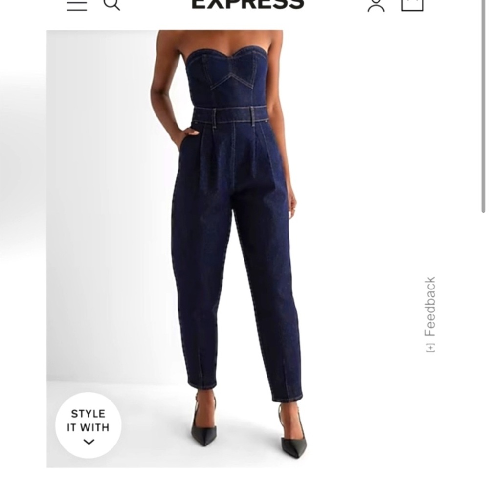 Express Denim Jumpsuit